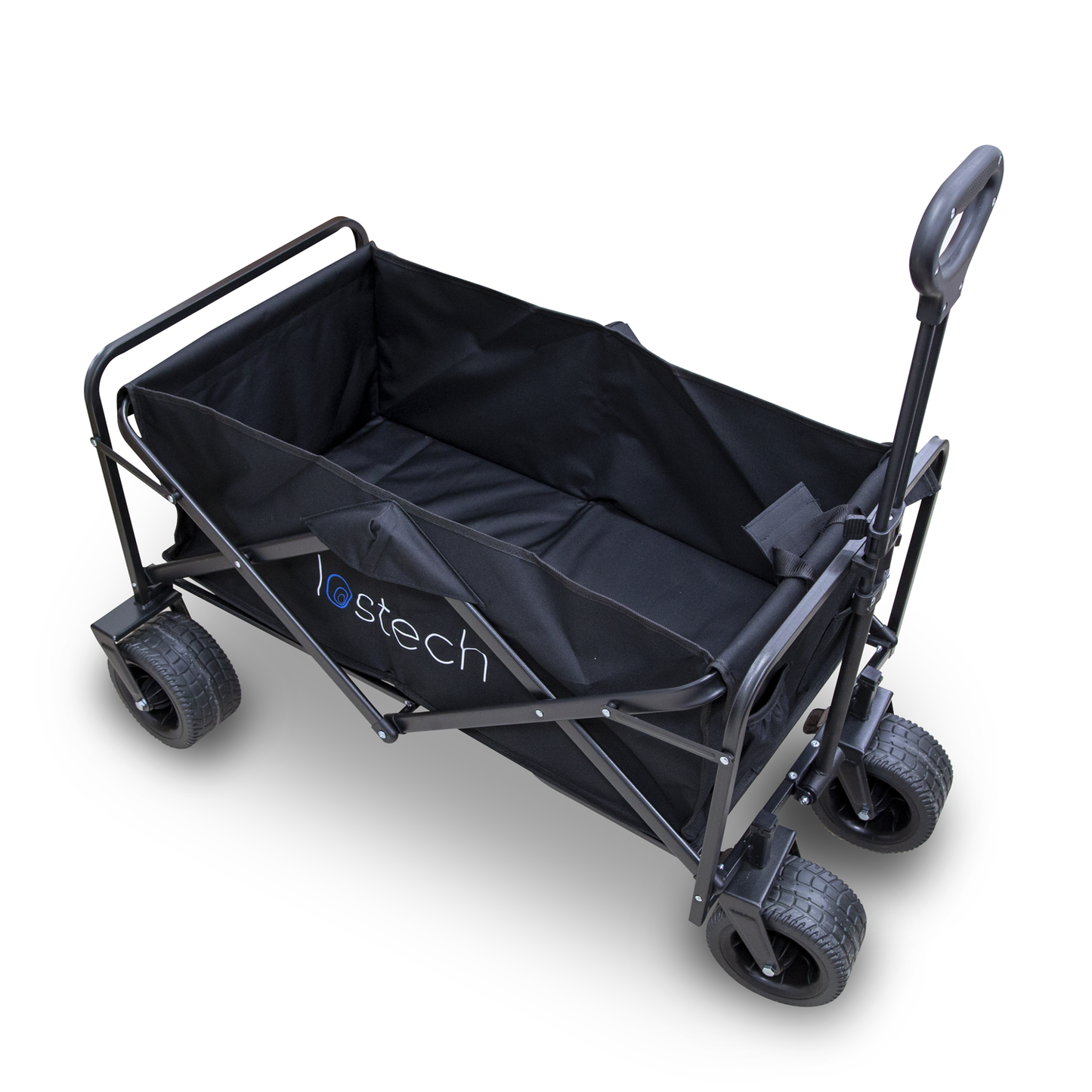 LOSTECH CARRELLO PIEGHEVOLE - PORTATA FINO A 150KG - NERO