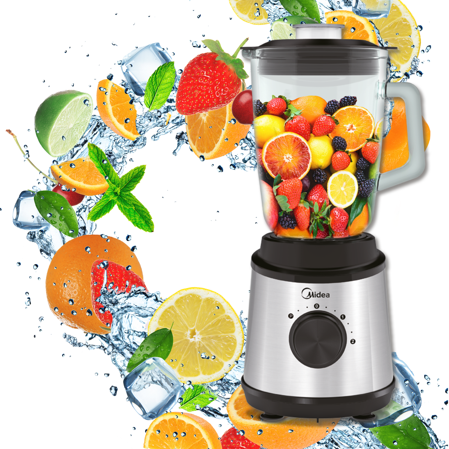 MIDEA MJ-BL6006WE 4000 SERIES COUNTERTOP BLENDER FRULLATORE DA TAVOLO
