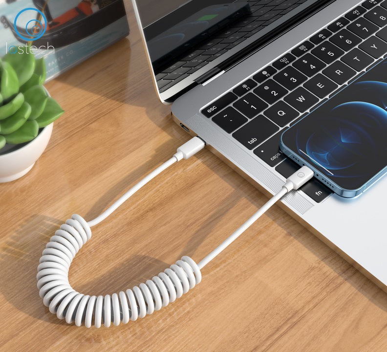 LOSTECH PREMIUM LS-DU12 CAVO PER RICARICA RAPIDA DA TYPE-C A LIGHTNING - FLESSIBILE