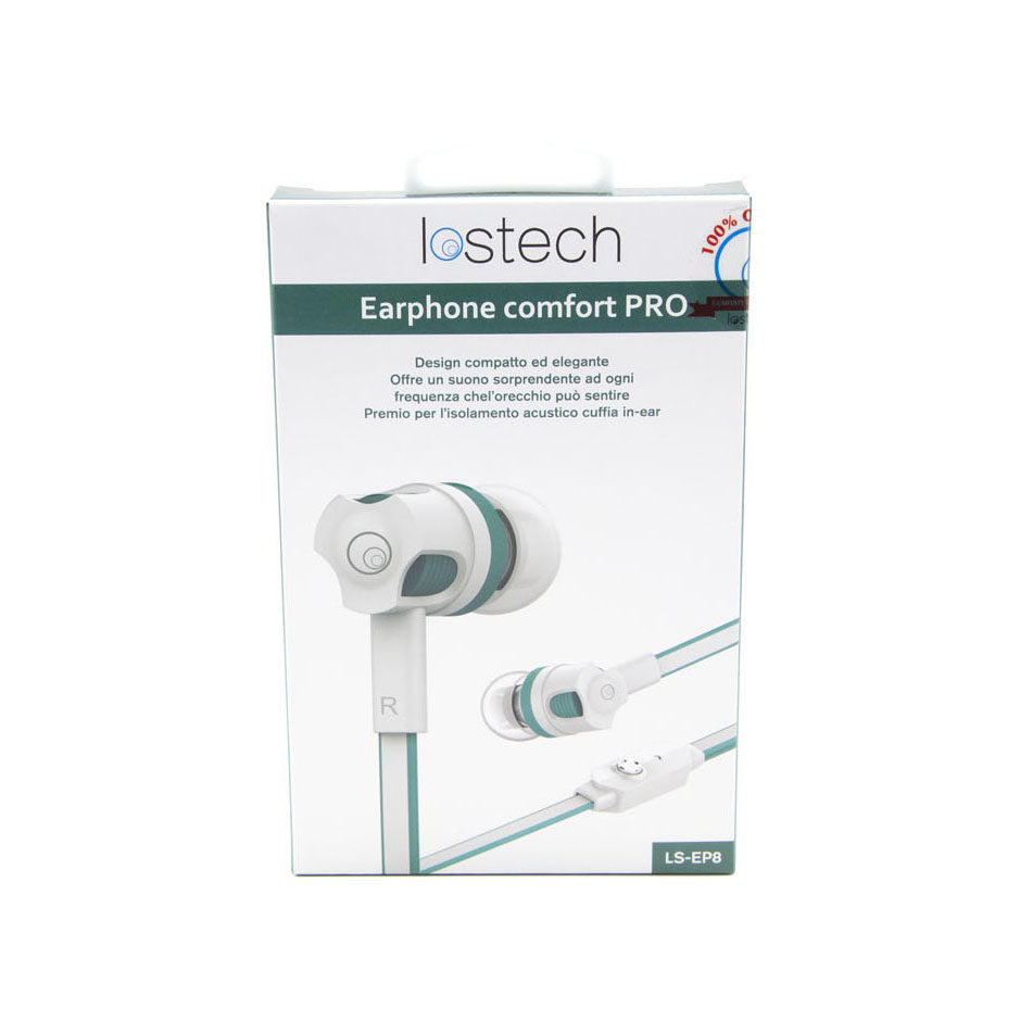 LOSTECH LS-EP8 BIANCHE EARPHONE COMFORT PRO