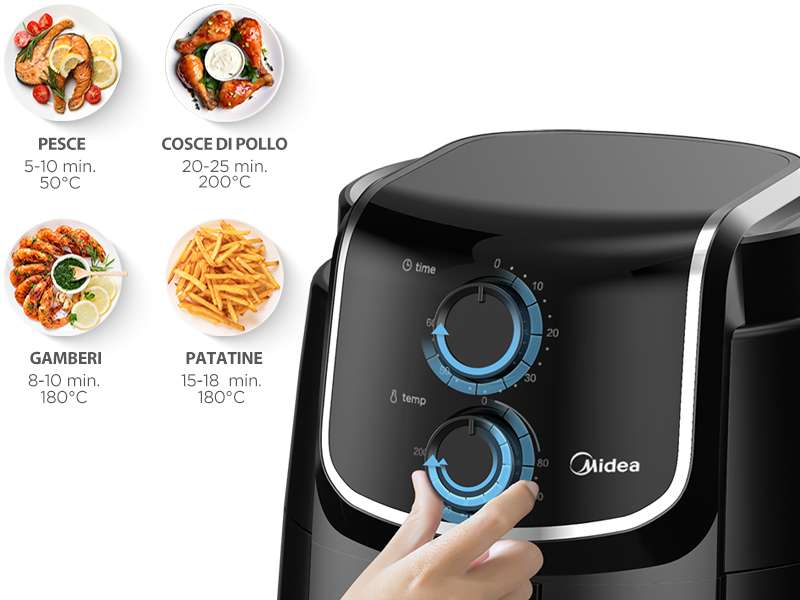 MIDEA MF-TN35D FRIGGITRICE AD ARIA 3.5L