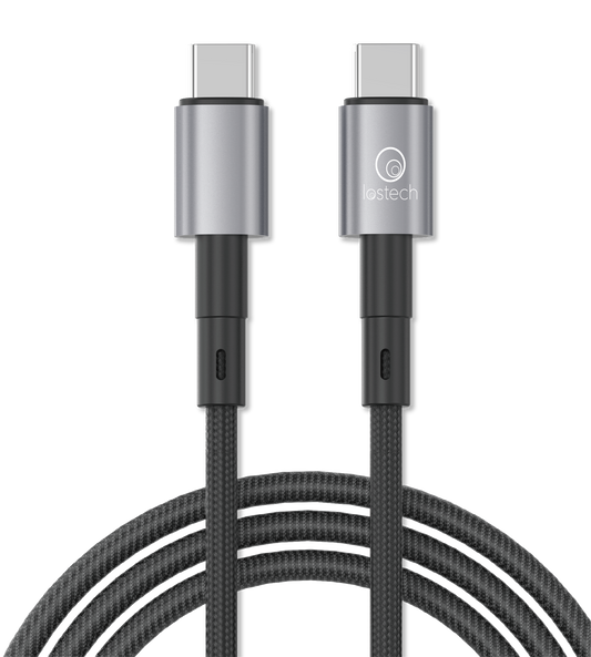 LOSTECH PREMIUM LS-NB05CC CAVO USB-C / USB-C RICARICA RAPIDA FINO A 100W - Nero