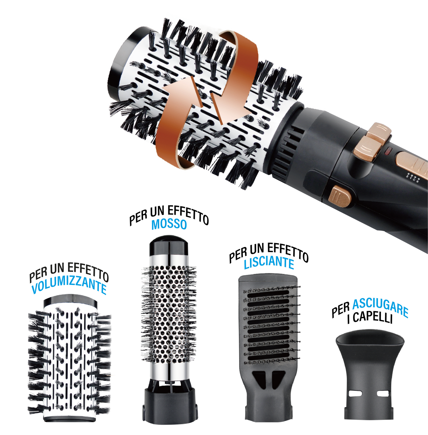 LOSTECH PREMIUM LS-HB276 SPAZZOLA PER CAPELLI MULTISTYLER 4in1