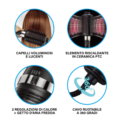 LOSTECH PREMIUM LS-ST103 SPAZZOLA ASCIUGACAPELLI VOLUMIZZANTE