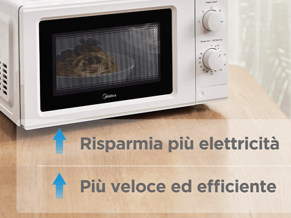 MIDEA MICROONDE 19L 700W - MODELLO P01M - COLORE BIANCO