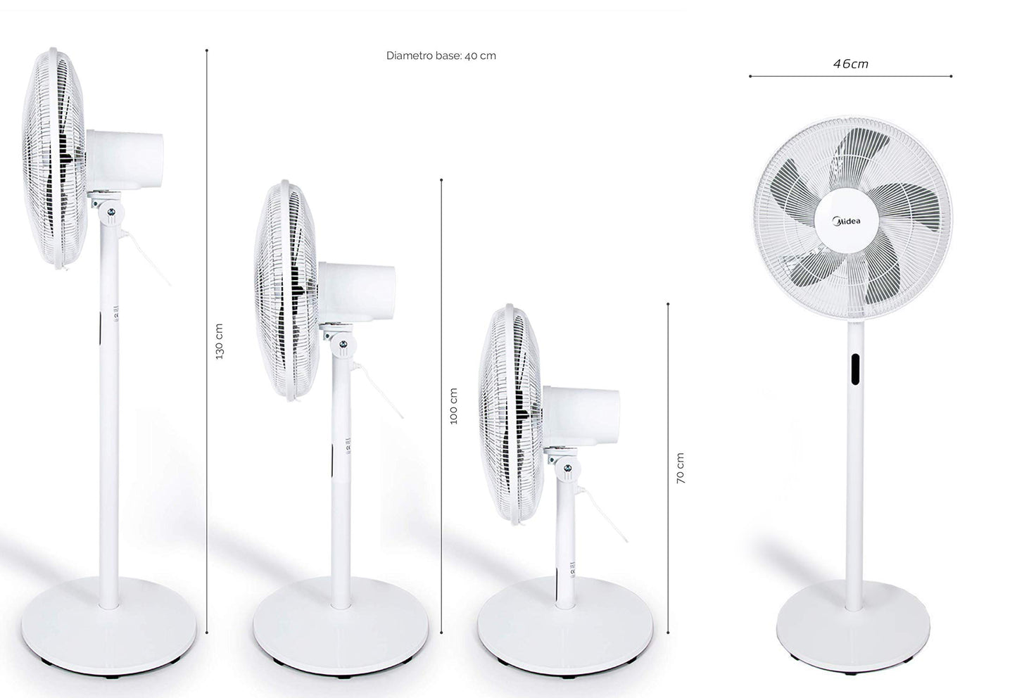 MIDEA FS40-18BR 6000 SERIES STAND FAN 3 IN 1 WHITE