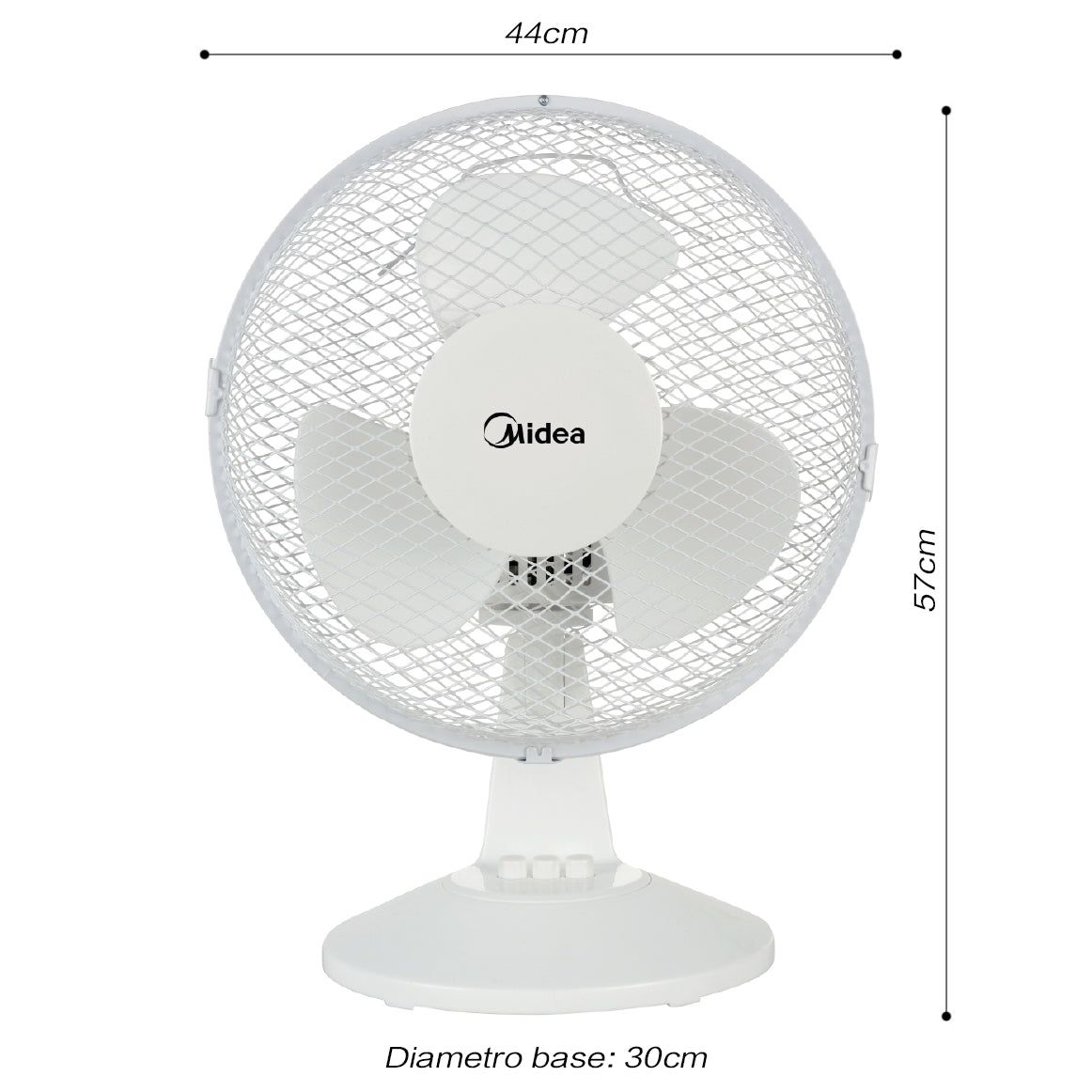 MIDEA FT40-16JA 2000 SERIES TABLE FAN WHITE