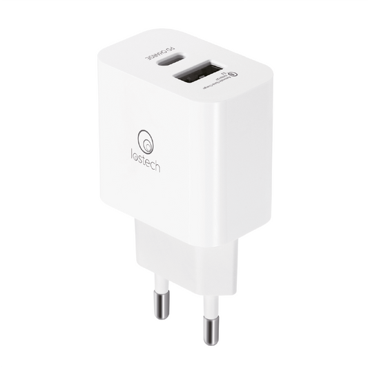 LOSTECH LS-Z47 CARICATORE RAPIDO CON DOPPIA USCITA USB E TYPE-C