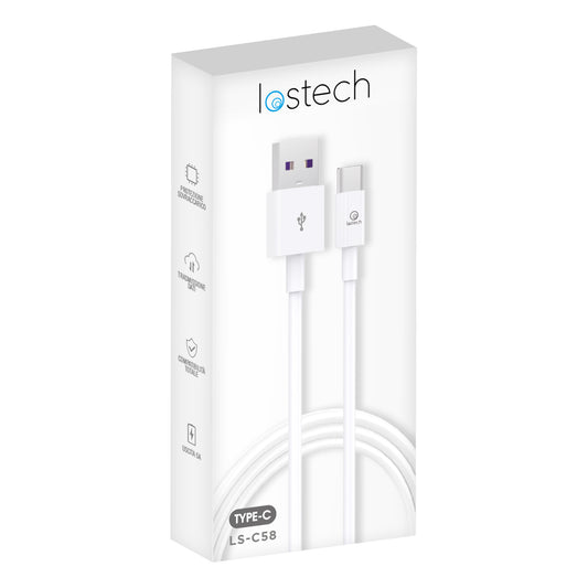 LOSTECH LS-C58 CAVO USB TYPE-C 5A - BIANCO