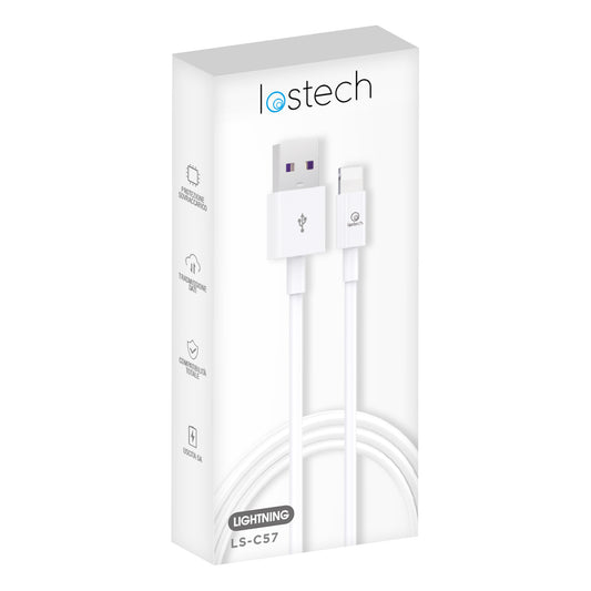 LOSTECH LS-C57 CAVO USB LIGHTNING 5A - BIANCO