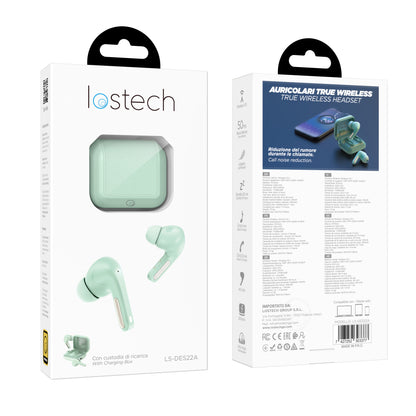 LOSTECH PREMIUM LS-DES22A AURICOLARI TRUE WIRELESS - GREEN