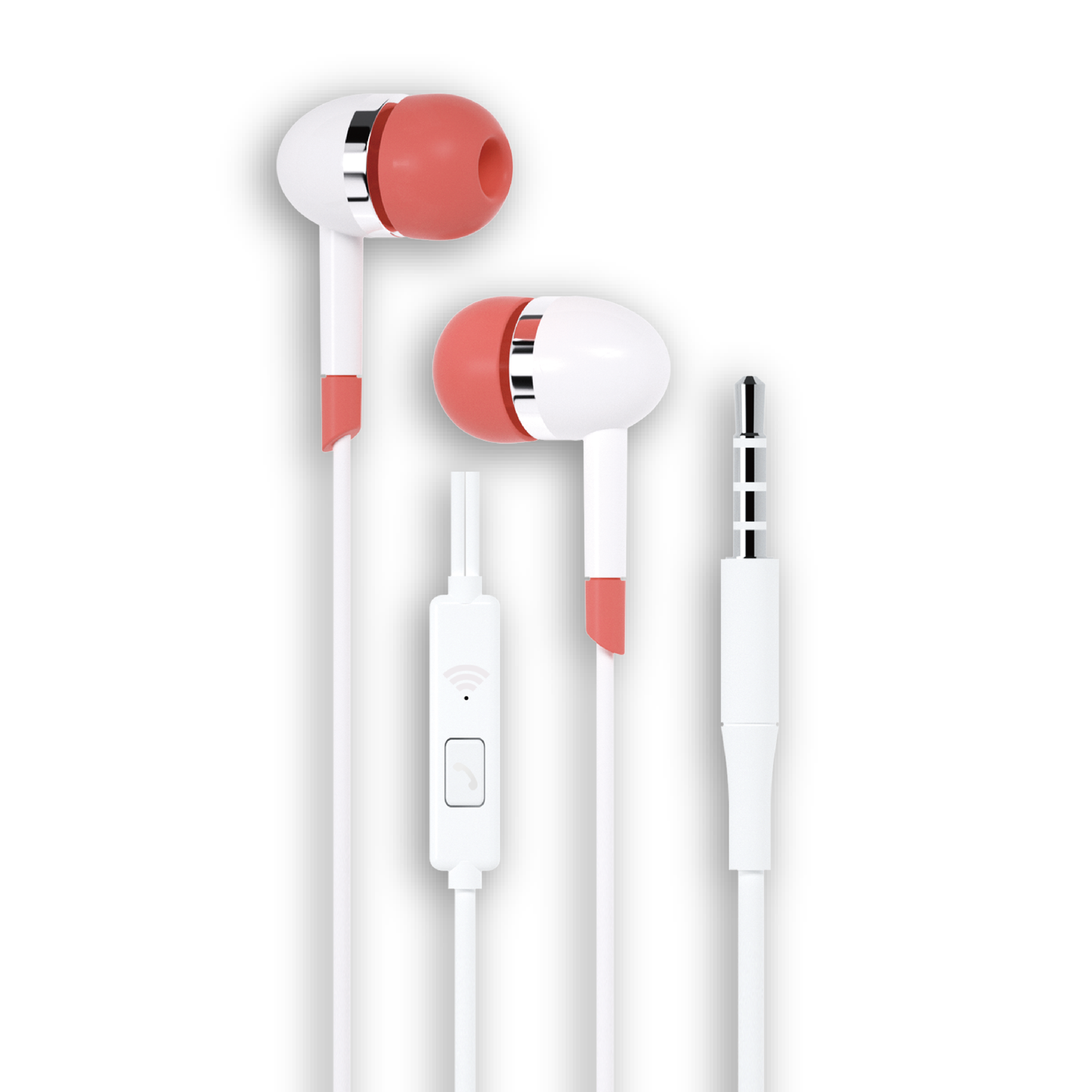 LOSTECH LS-A1BR AURICOLARI IN-EAR CON MICROFONO - BIANCO/ROSSO