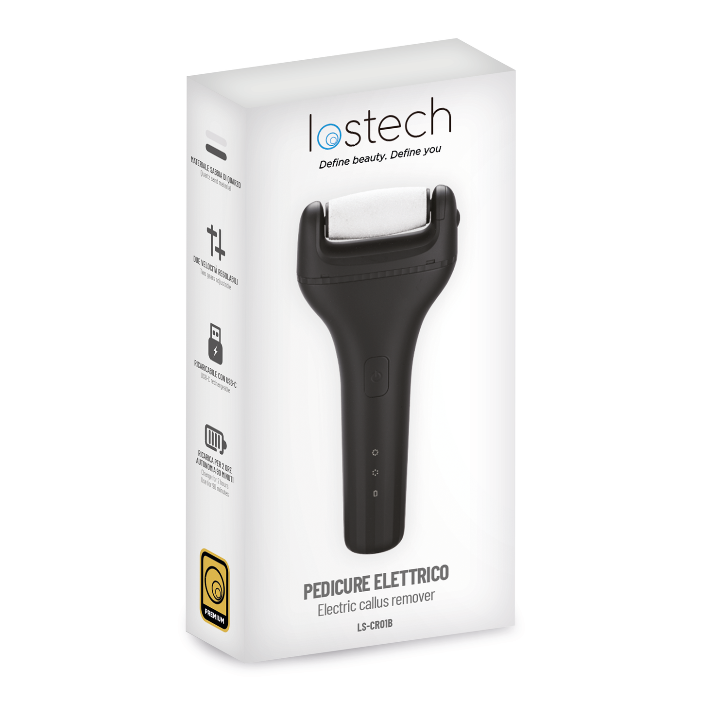 LOSTECH PREMIUM LS-CR01B PEDICURE ELETTRICO - BLACK