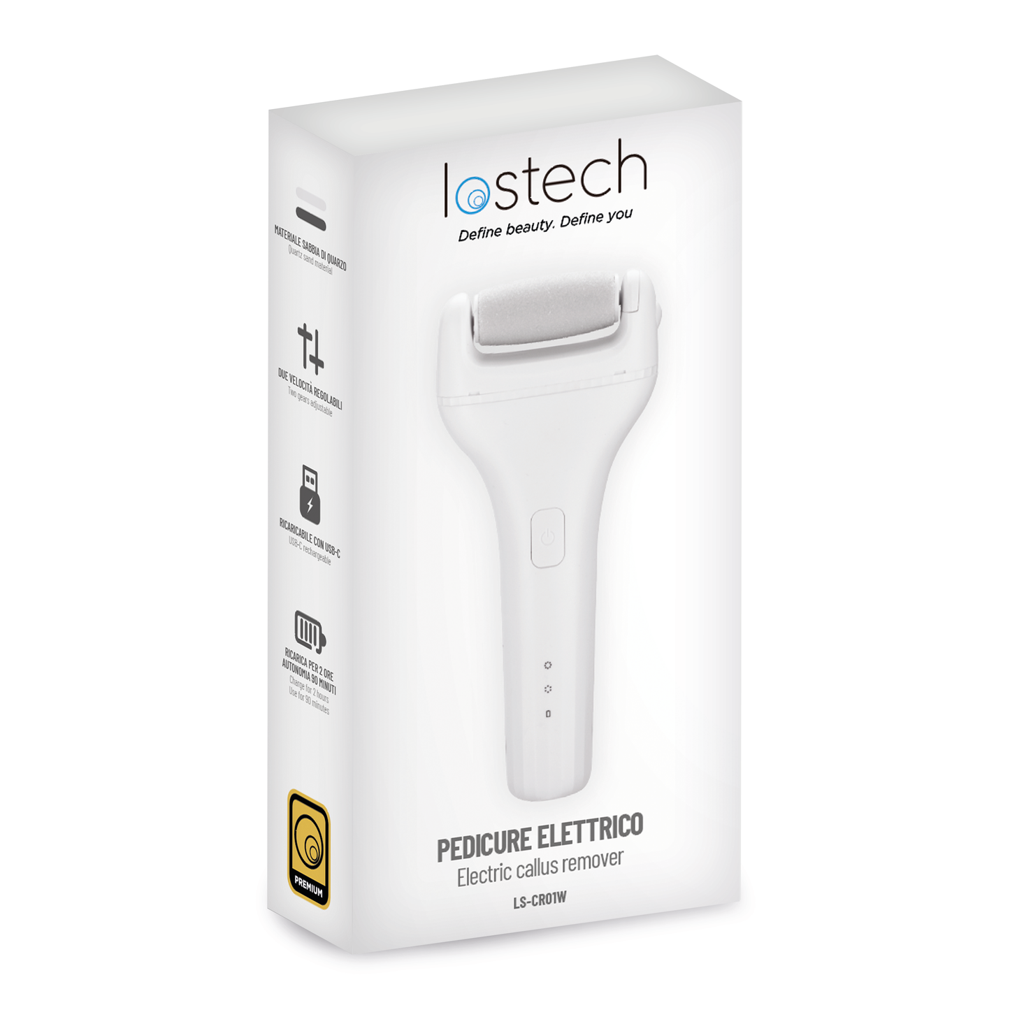 LOSTECH PREMIUM LS-CR01W PEDICURE ELETTRICO - WHITE