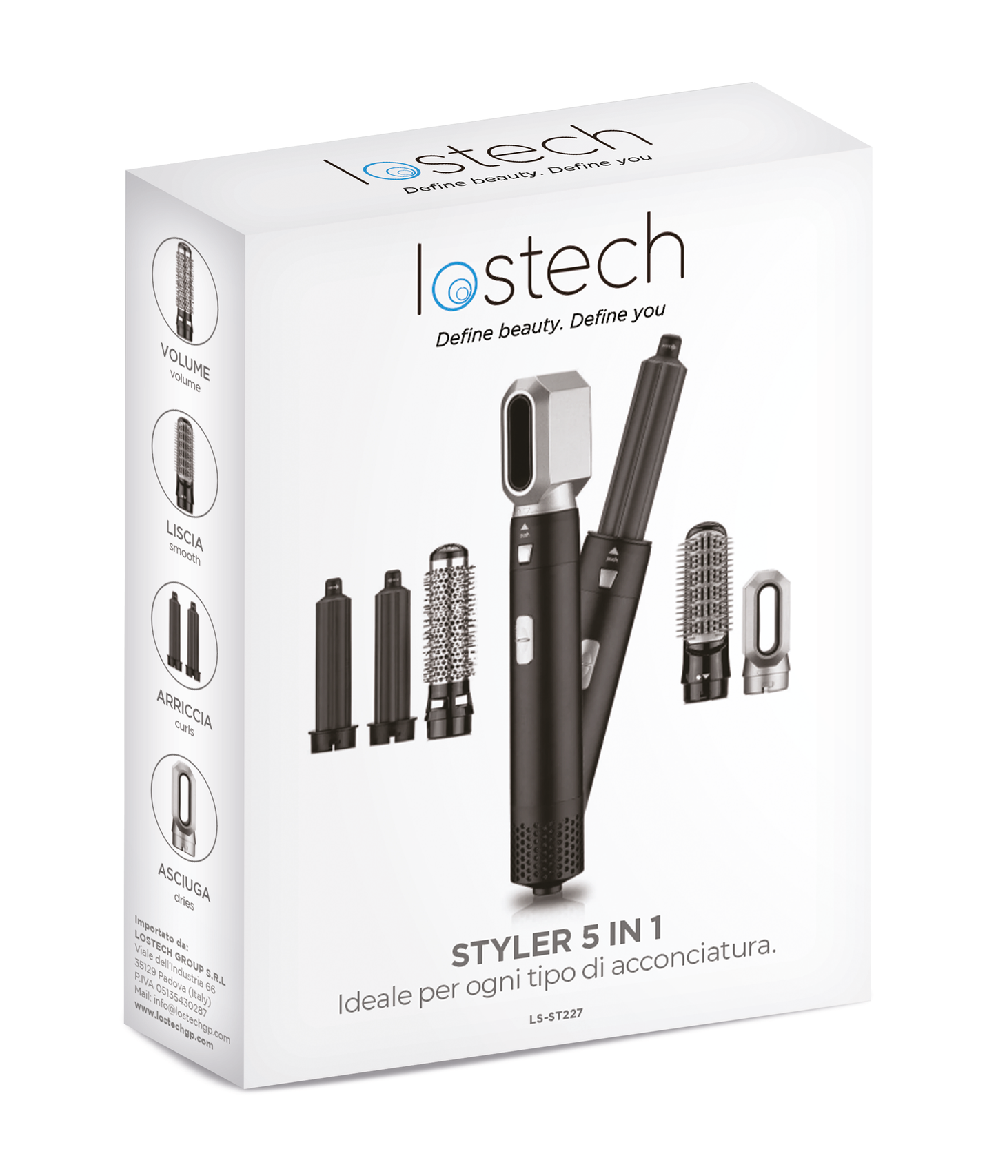 LOSTECH PREMIUM LS-ST227 STYLER PER CAPELLI 5 IN 1