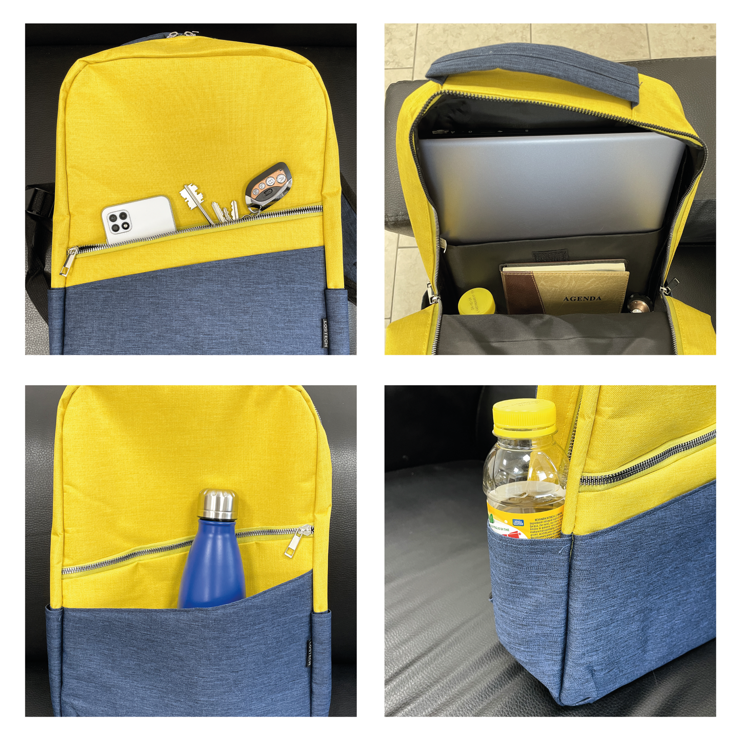 LOSTECH ZAINO LS-BAG01-BY, CAPACITA' 15L - COLORE DEEP SEA BLUE / SUNLIGHT YELLOW