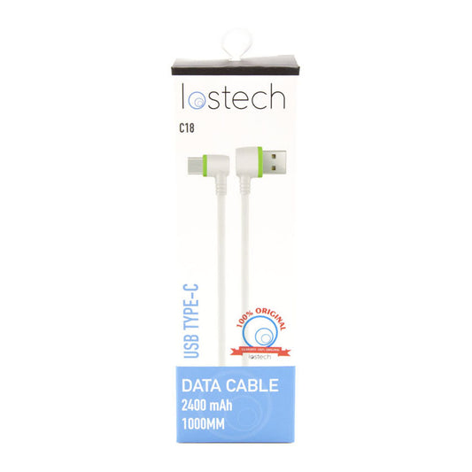 LOSTECH LS-C18 CAVO A 90^ FAST CHARGE TYPE-C DA 100CM