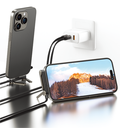 LOSTECH PREMIUM LS-NB22 CAVO RICARICA RAPIDA 240W USB-C / USB-C CON FUNZIONE STAND PER SMARTPHONE