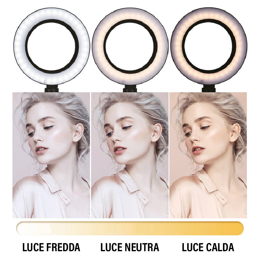 LOSTECH LS-RL03 RING LIGHT - LUCE PER SELFIE E VIDEO SOCIAL (12")