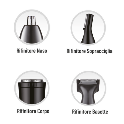 LOSTECH PREMIUM LS-RE372 RIFINITORE MULTIFUNZIONE PER NASO, SOPRACCIGLIA, BASETTE E CORPO