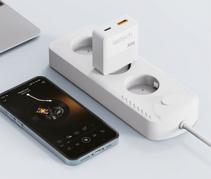 LOSTECH PREMIUM LS-NC07 CARICATORE 30W GaN CON USB-C E USB-A