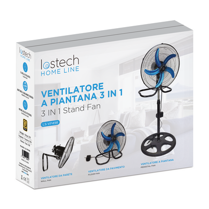 LOSTECH LS-VP498 VENTILATORE A PIANTANA 3-IN-1