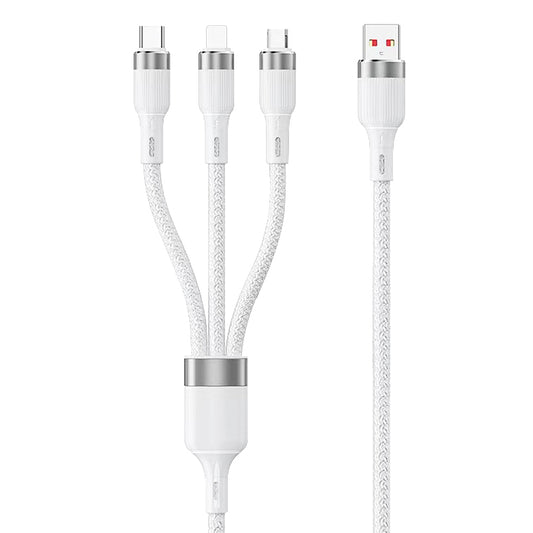 LOSTECH PREMIUM LS-UD02W CAVO DI RICARICA E TRASFERIMENTO DATI 3 IN 1 - Bianco